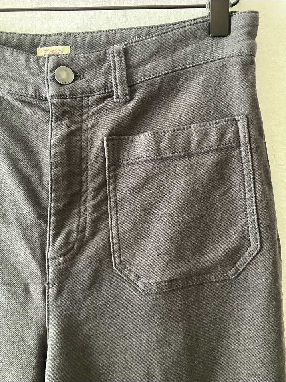 FAHERTY Utility Stretch Terry Pant in Washed Black - Picture 6 of 7